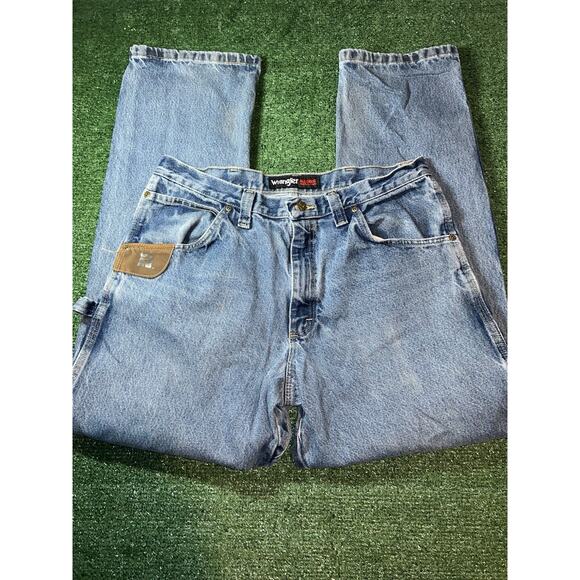 Wrangler Riggs Dura Shield Workwear Carpenter Utility Jeans Size 36x33 - Picture 2 of 13